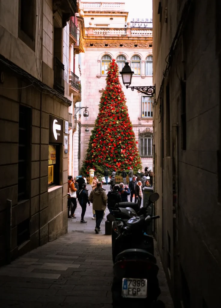 Kerst in Barcelona Boom